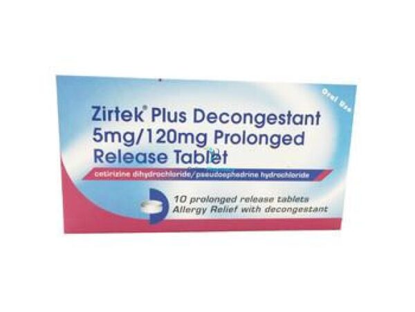 Zirtek Plus Decongestant Tablets - 6 Pack