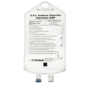 0.9% Sodium Chloride Injection USP, 100 mL Fill in 150 mL PAB (Partial Additive Bag) Case 64