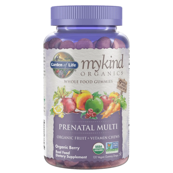 Garden of Life Mykind Organics Prenatal Multi Gummies, Organic Berry - 120 vegan gummy drops