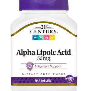 21ST CENTURY ALPHA LIPOIC ACID 50MG, 90 TABLETS
