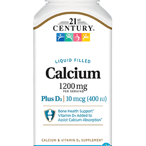 21ST CENTURY CALCIUM 1200MG + D3