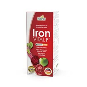 Hubner Iron Vital F, 100% PURE, Fruit flavour with Vitamin C+B, Made in Germany (250ml)