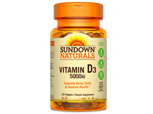 Sundown Vitamin D3 5000 IU Softgels 150?s