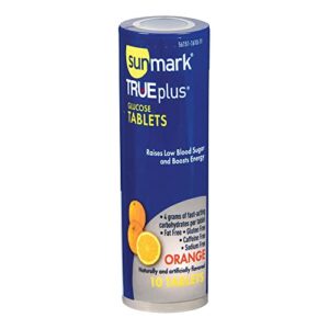 Sunmark Glucose Tablets Orange - 6 Packs of 10