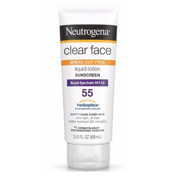 NEUTROGENA CLEAR FACE OIL-FREE SUNSCREEN SPF 55