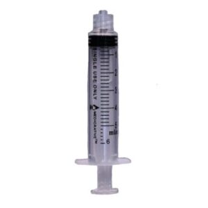 5mL Blister Pack Luer Lock Tip (5cc Syringe) 100/Box # Medigrative MEDIGRATIVE5S