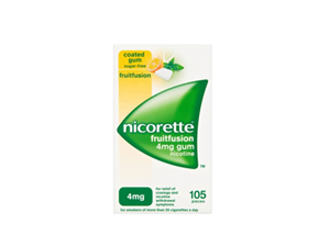 Nicorette Fruit Fusion Gum 4mg 105?s