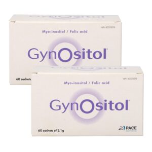 Gynositol Drinkable Fertility Supplement for Women - PCOS Supplement with Myo Inositol, Folic Acid, Aids Menstrual Cycle and Acne, Exact Pre-Dosed 30-Day, 60 Packets, 2-Pack