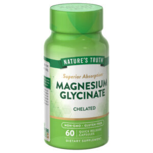 NATURE?S TRUTH SUPERIOR ABSORPTION MAGNESIUM GLYCINATE CHELATED, 60 CAPSULES