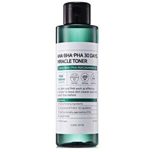 AHA.BHA.PHA 30DAYS MIRACLE TONER 150ML (5OZ) ANTI-ACNE EXFOLIAIATION HYDRATION BRIGHTENING