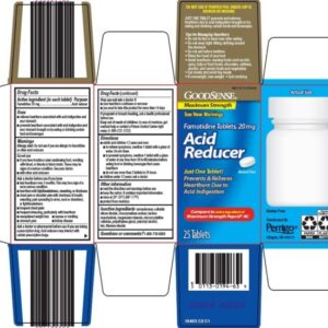 Acid Reducer Tablets 20mg, 25 Bottle NDC # 00113-0194-02