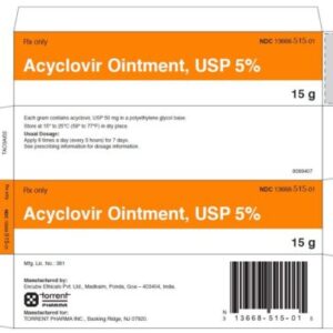 Acyclovir 5% Ointment 15 Gram Tube