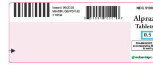 Alprazolam Tablets 0.5mg, 100 Bottle (C4)