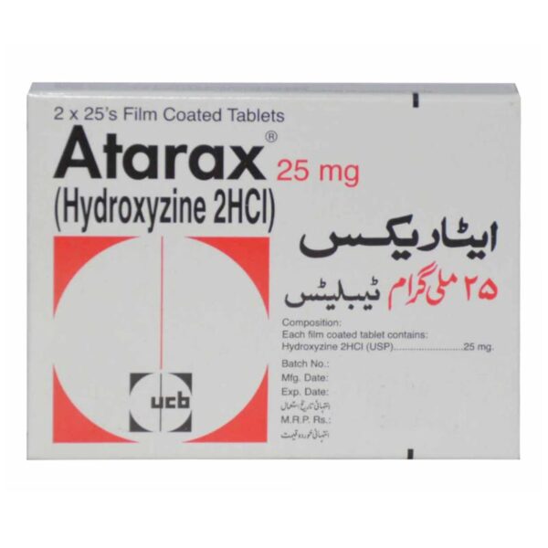 Atarax 25mg Tablet 50's