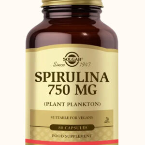 SOLGAR SPIRULINA 750MG, 80 CAPSULES