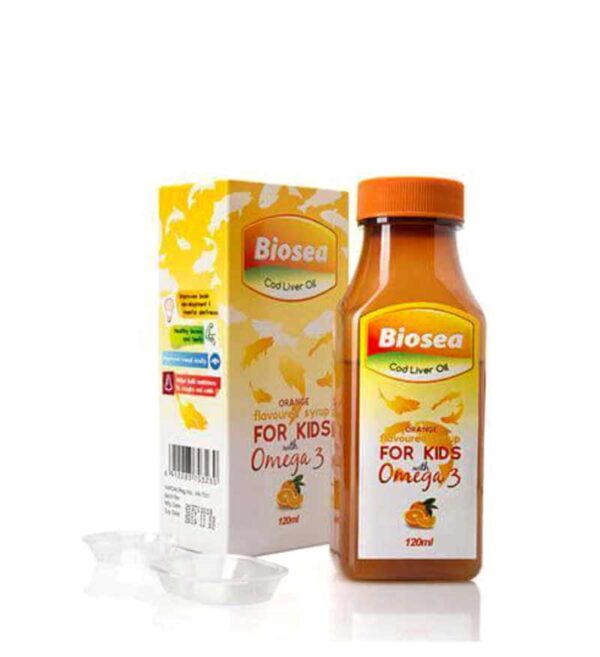 Biosea Cod Liver Oil Orange Syrup For Kids 220mls