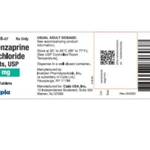 Cyclobenzaprine Tablet 10mg 100 Bottle NDC 69097084607