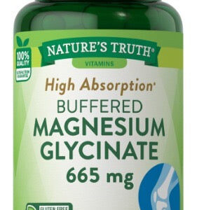 NATURE?S TRUTH HIGH ABSORPTION BUFFERED MAGNESIUM GLYCINATE 665MG, 60 CAPSULES