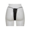 Disposable Black Thong Adult One Size Fits Most Sold As 100 Thongs Per Bag # 900502-1