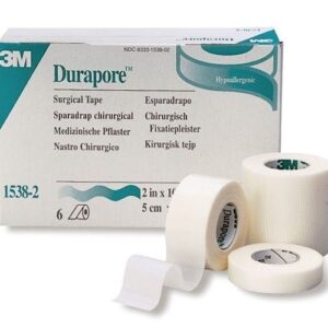 3M Durapore Silk Tape 1 IN x 10 YD 12 Rolls/Carton #1538-1