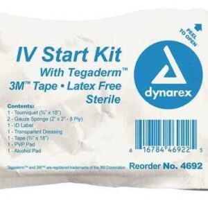 IV Start Kit  Latex Free Box 50 # 4692