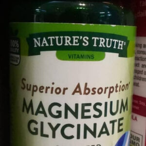 NATURE?S TRUTH SUPERIOR ABSORPTION MAGNESIUM GLYCINATE CHELATED & BUFFERED 665MG, 60 CAPSULES