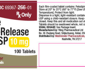 Felodipine ER (Extended Release) Tablets 10mg