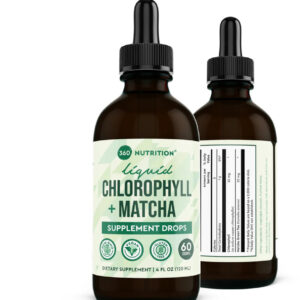 360 NUTRITION LIQUID CHLOROPHYLL + MATCHA SUPPLEMENT DROPS