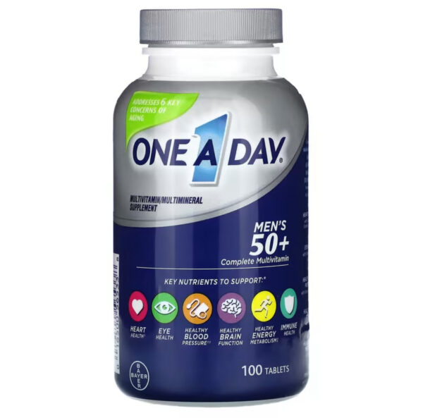 ONE A DAY MEN?S 50+ COMPLETE MULTIVITAMIN, 100 TABLETS