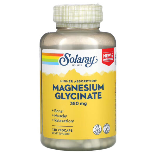 SOLARAY MAGNESIUM GLYCINATE 350MG