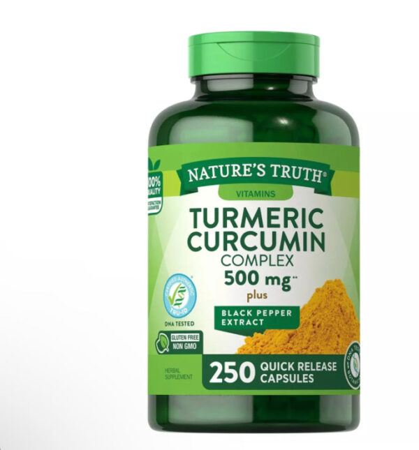 NATURE?S TRUTH TURMERIC CURCUMIN COMPLEX 500MG, 250 CAPSULES