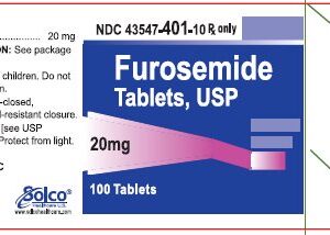 Furosemide Tablet 20mg, 1000 Bottle