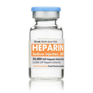 Heparin 5,000 Units/mL Sodium Injection USP (50,000 Units / 10mL)