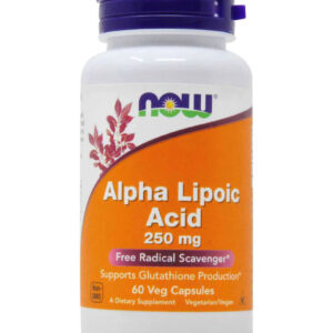 NOW ALPHA LIPOIC ACID 250MG, 60 CAPSULES