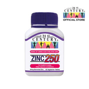 21ST CENTURY ZINC 250, 60 TABLETS