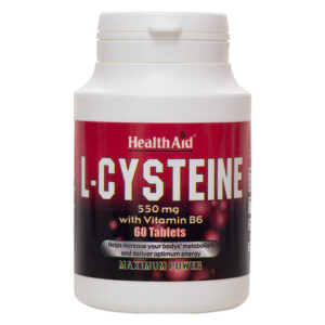 HEALTHAID L-CYSTEINE 550MG, 60 TABLETS