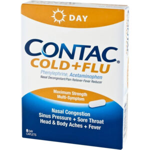 CONTAC COLD + FLU, 8 CAPLETS
