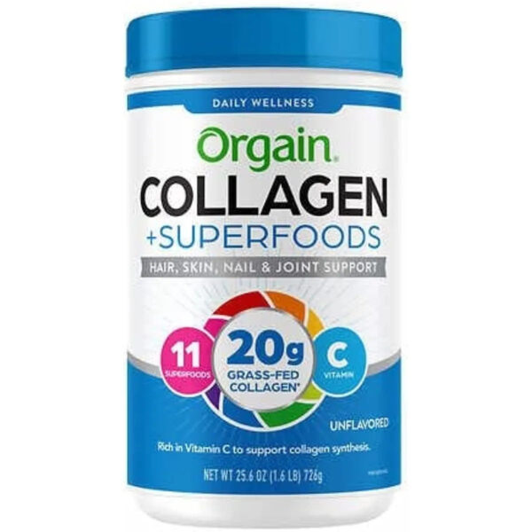 ORGAIN COLLAGEN + SUPERFOODS UNFLAVORED 726G