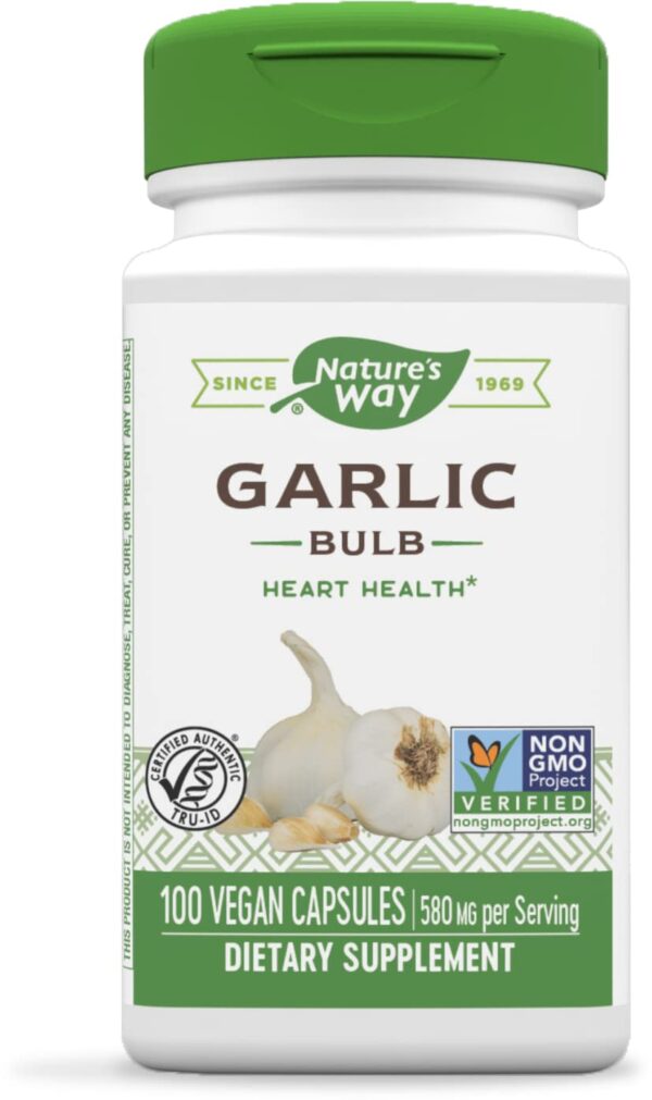 NATURE?S WAY GARLIC BURB, 100 VEGAN CAPSULES