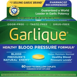GARLIQUE HEALTHY BLOOD PRESSURE FORMULA, 60 CAPLETS