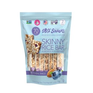 180 SNACKS SKINNY RICE BAR ALMONDS & BLUEBERRIES