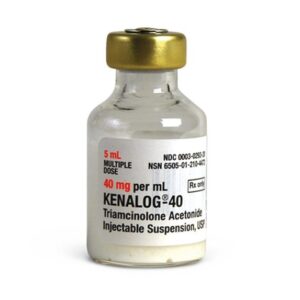 Kenalog 40 5mL Triamcinolone Acetonide 40 mg / mL Injection Multiple Dose Vial # 00003-0293-20