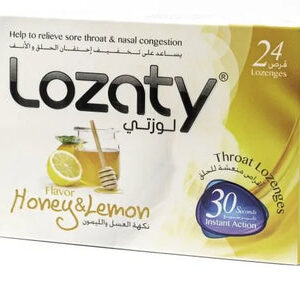 Lozaty Throat Lozenges - Honey & Lemon 24's Pack