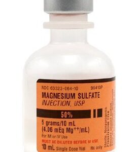 Magnesium Sulfate 50%, 500 mg / mL Single Dose Vial 10 mL # 63323-0064-11