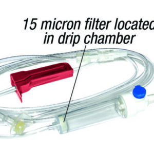 IV Set, 15 Micron Filter, 75?, 15 drops/mL, With 15 Micron Filter Inside Drip Chamber, Y-Site, Non-DEHP, Latex-Free, Vented Spike MEDIGRATIVE 016 # M016 *EACH*