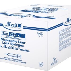 3mL 23G x 1?, 3cc Syringe, 23G x 1?, Luer Lock