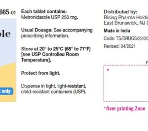 Metronidazole Tablet 250mg, 100 Bottle
