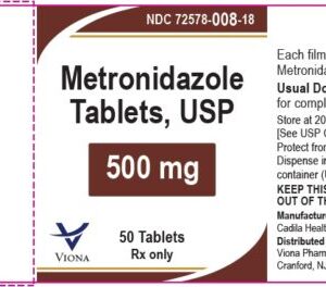 Metronidazole Tablet 500mg, 500 Bottle