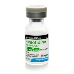 Famotidine 10mg/mL 2mL SDV 25 vials Per Tray