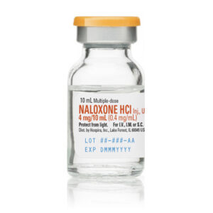 Naloxone Hydrochloride Injection, USP Brand Name Equivalent: Narcan 0.4mg/10mL Multiple Dose Glass Fliptop Vial 1 x 25 x 10mL